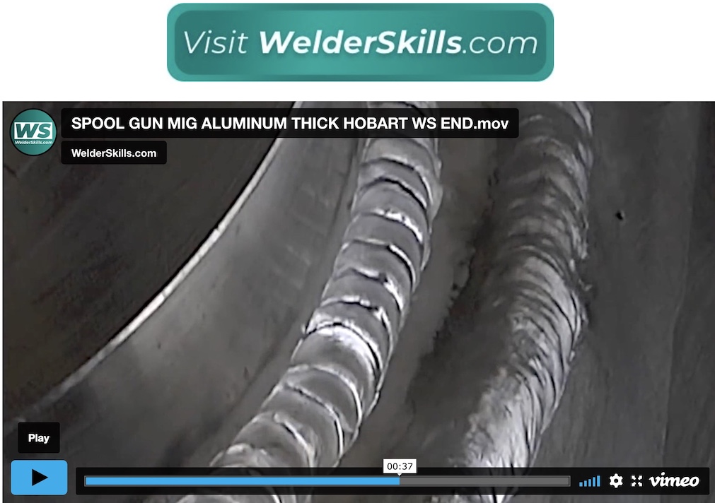 Mig Welding Aluminum 1 inch thick with a Spool Gun and preheat