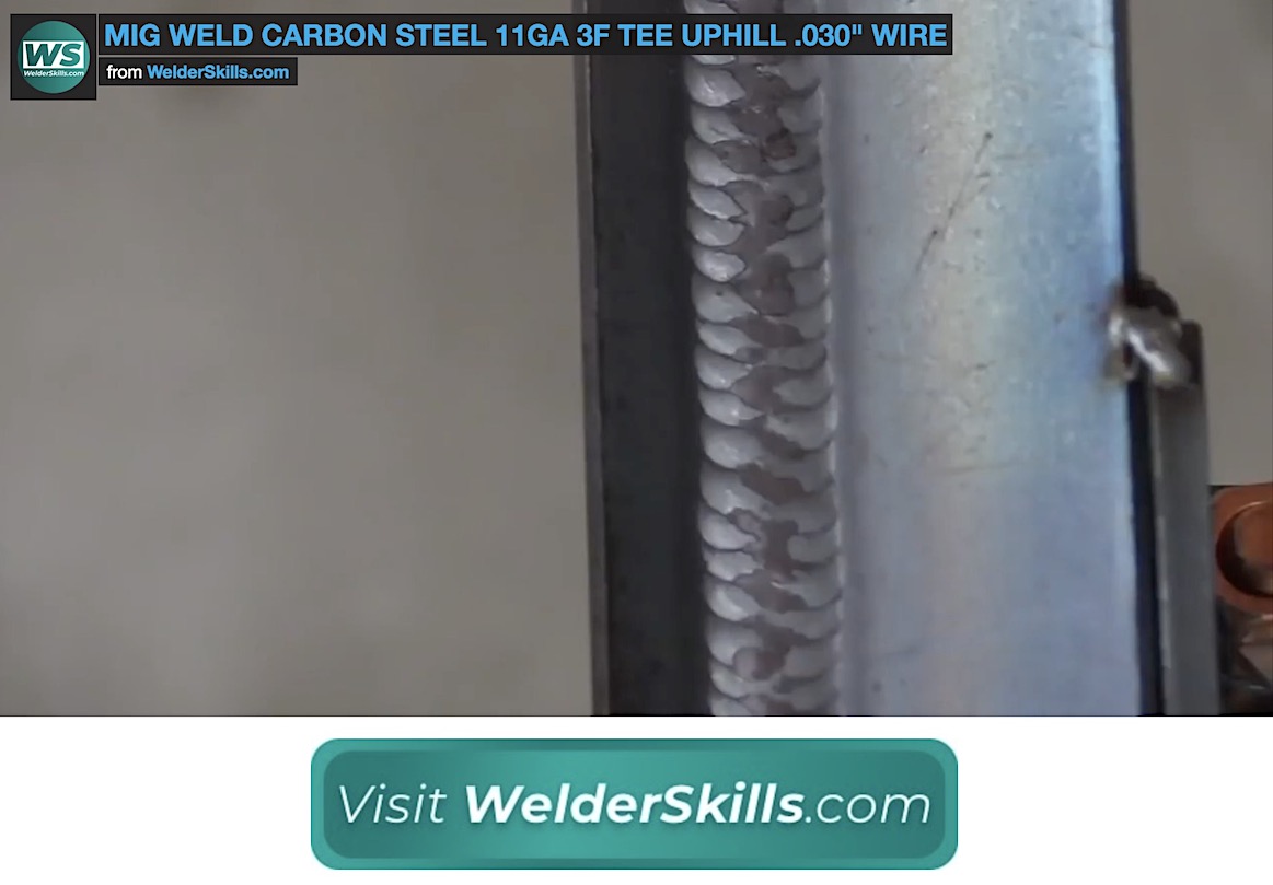 Mig Weld Carbon Steel 11ga Uphill 3f Tee 030 Er70s6