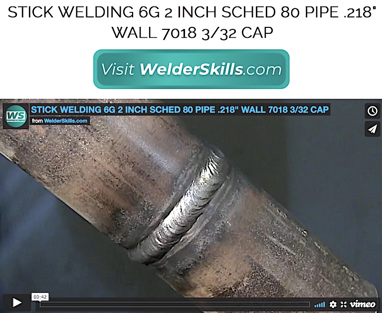 2 inch Schedule 80 6g pipe test 6010 3/32