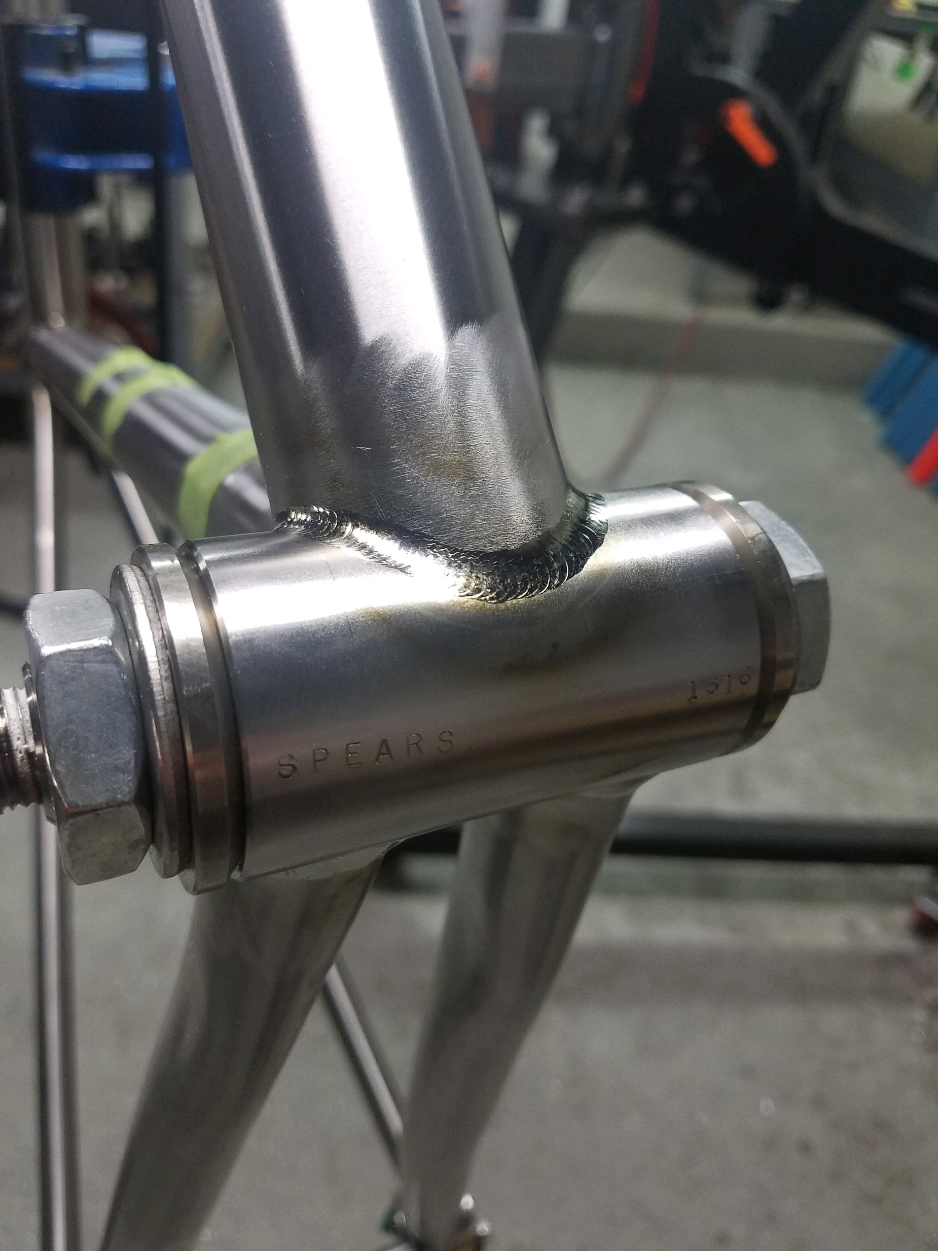welding aluminum bike frame